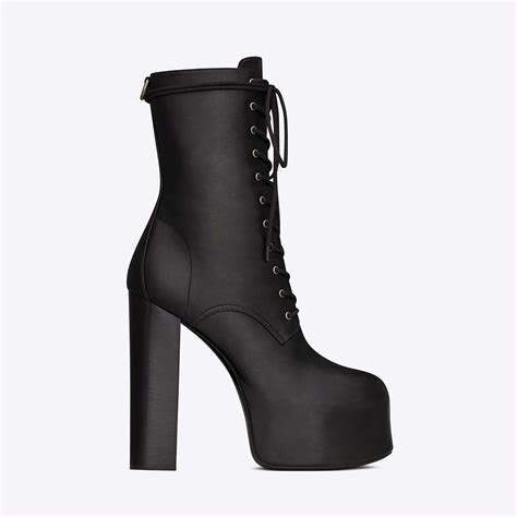 ysl womens lace up boot|yves saint laurent boots women's.